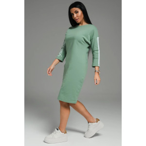 Платье женское "Флоренс" футер 2-х нитка с лайкрой пенье (последний размер) оливковый 48,50,52