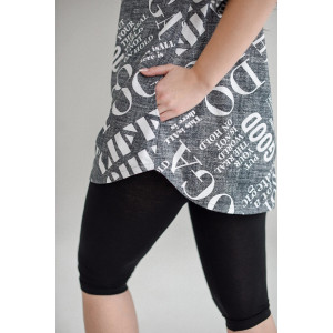 Костюм двойка женский 2079-К/Ви "Йога" кулирка+вискоза (последний размер) серый 58