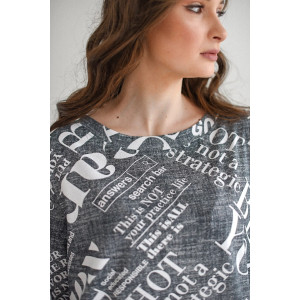 Костюм двойка женский 2079-К/Ви "Йога" кулирка+вискоза (последний размер) серый 58