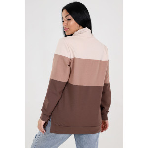 Толстовка женская "3 цвета" ТлФ-1910 футер (последний размер) беж 50,54