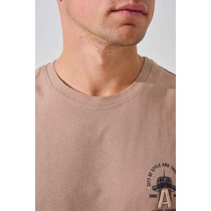 Пижама мужская "Авангард" 2390-К/Ф кулирка-фланель (последний размер) бежевый 48