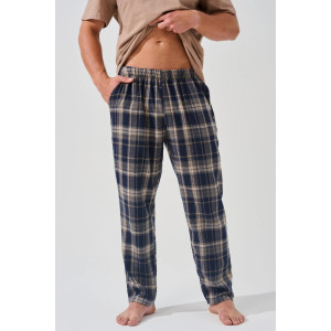 Пижама мужская "Авангард" 2390-К/Ф кулирка-фланель (последний размер) бежевый 48