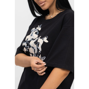 Костюм двойка женский 1975/6 кулирка (последний размер) черный-бежевый 52 Костюм двойка женский 1975/6 кулирка (последний размер) черный-бежевый 52