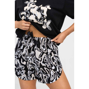 Костюм двойка женский 1975/6 кулирка (последний размер) черный-бежевый 52 Костюм двойка женский 1975/6 кулирка (последний размер) черный-бежевый 52