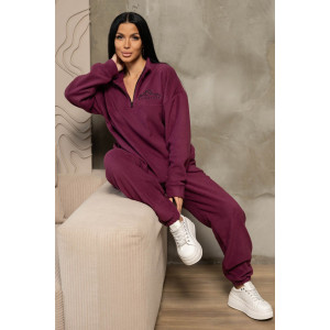 Костюм двойка женский 2079/3 флис (последний размер) сиреневый 52 Костюм двойка женский 2079/3 флис (последний размер) сиреневый 52