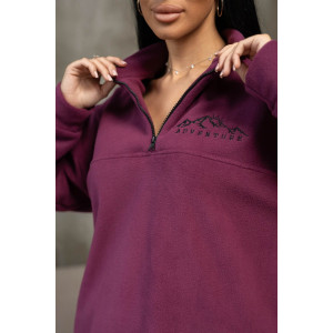 Костюм двойка женский 2079/3 флис (последний размер) сиреневый 52 Костюм двойка женский 2079/3 флис (последний размер) сиреневый 52