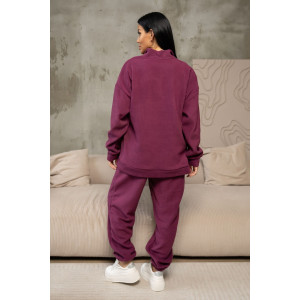 Костюм двойка женский 2079/3 флис (последний размер) сиреневый 52 Костюм двойка женский 2079/3 флис (последний размер) сиреневый 52