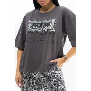 Костюм двойка женский 2031 кулирка (последний размер) серый темный 48 Костюм двойка женский 2031 кулирка (последний размер) серый темный 48