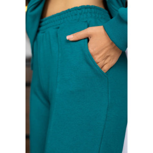 Костюм двойка женский 2037/1 футер 3-х нитка петля (р-ры: 44-58) петроль