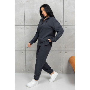 Костюм двойка женский 2037/2 футер 3-х нитка петля (р-ры: 44-58) фуме