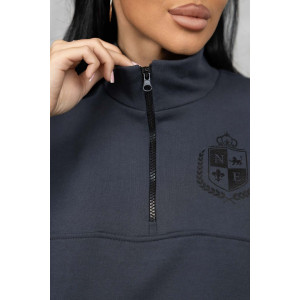 Костюм двойка женский 2037/2 футер 3-х нитка петля (р-ры: 44-58) фуме