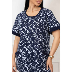 Костюм двойка женский 557/12 кулирка (р-ры: 48-62) синий