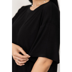 Футболка женская 2159/1 вискоза (р-ры: 48-58) черный