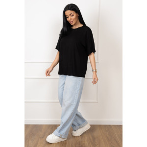 Футболка женская 2159/1 вискоза (р-ры: 48-58) черный