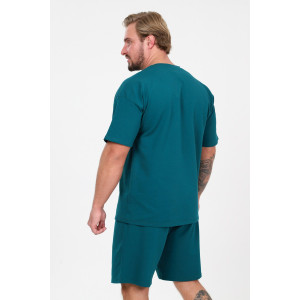 Костюм двойка мужской 1677/3 футер (р-ры: 48-58) петроль