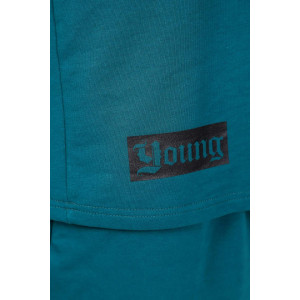 Костюм двойка мужской 1677/3 футер (р-ры: 48-58) петроль