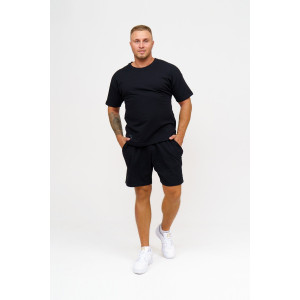 Костюм двойка мужской 1677 футер (р-ры: 48-58) черный Костюм двойка мужской 1677 футер (р-ры: 48-58) черный