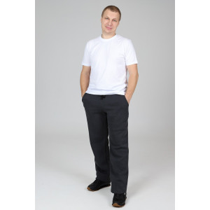 Брюки мужские БФ-67 футер с начесом (р-ры: 48-60) антрацит Брюки мужские БФ-67 футер с начесом (р-ры: 48-60) антрацит