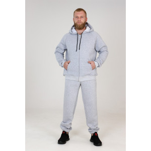 Толстовка мужская ТлФ-377 футер с начесом (р-ры: 48-58) серый