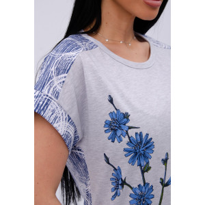 Сорочка женская "Цикорий" кулирка (р-ры: 50-60)