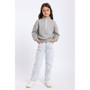 Толстовка детская "Успех" тесла (р-ры: 140-170) серый Толстовка детская "Успех" тесла (р-ры: 140-170) серый