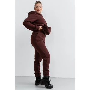 Костюм двойка женский КС-059ФРН/ШОК футер 3-нитка с начесом (р-ры: 44-58) шоколад Костюм двойка женский КС-059ФРН/ШОК футер 3-нитка с начесом (р-ры: 44-58) шоколад