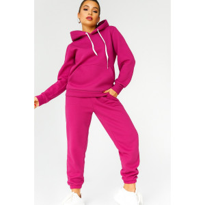 Костюм двойка женский КС-059ФРН/ФКС футер 3-нитка с начесом (р-ры: 44-58) фуксия