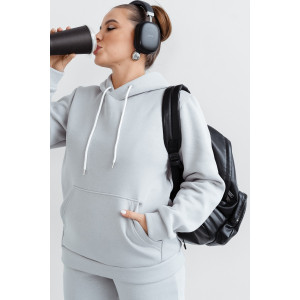 Костюм двойка женский КС-059ФРН/СВСЕР футер 3-нитка с начесом (р-ры: 44-58) светло-серый