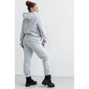 Костюм двойка женский КС-059ФРН/СВСЕР футер 3-нитка с начесом (р-ры: 44-58) светло-серый