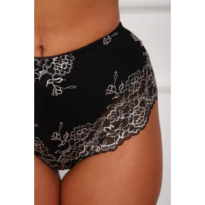 Трусы женские №64935 хлопок стрейч (р-ры: 50-54) черный