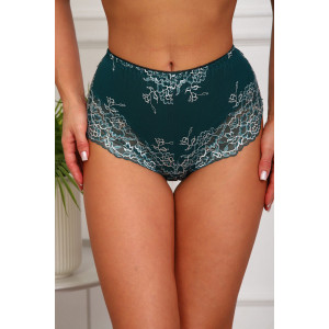 Трусы женские №64935 хлопок стрейч (р-ры: 50-54) изумруд