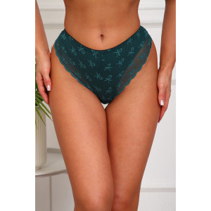 Трусы женские №64933 хлопок стрейч (р-ры: 46-50) изумруд