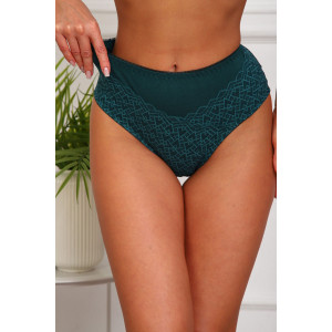 Трусы женские №64932 хлопок стрейч (р-ры: 48-52) изумруд Трусы женские №64932 хлопок стрейч (р-ры: 48-52) изумруд