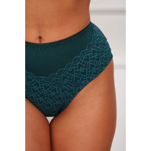 Трусы женские №64932 хлопок стрейч (р-ры: 48-52) изумруд Трусы женские №64932 хлопок стрейч (р-ры: 48-52) изумруд