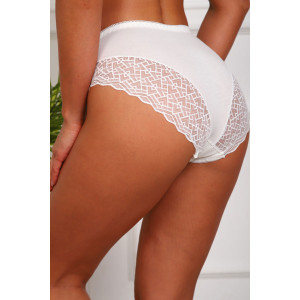 Трусы женские №64932 хлопок стрейч (р-ры: 48-52) белый