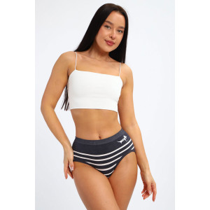 Трусы женские №45063 кулирка с лайкрой (р-ры: 46-48) черничный