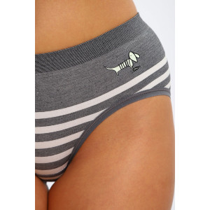 Трусы женские №45063 кулирка с лайкрой (р-ры: 46-48) серый