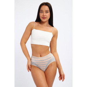 Трусы женские №28617 кулирка с лайкрой (р-ры: 48-52) серый