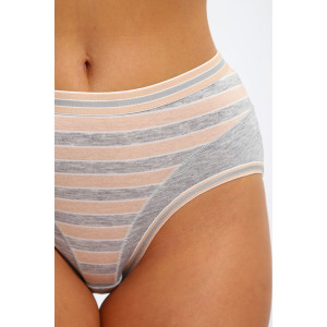 Трусы женские №28617 кулирка с лайкрой (р-ры: 48-52) серый