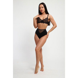 Трусы женские №74395 кулирка с лайкрой (р-ры: 48-58) черный