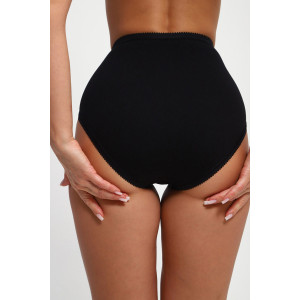 Трусы женские №74395 кулирка с лайкрой (р-ры: 48-58) черный
