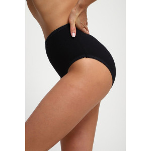Трусы женские №74395 кулирка с лайкрой (р-ры: 48-58) черный