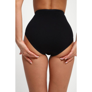 Трусы женские №74396 кулирка с лайкрой (р-ры: 48-58) черный