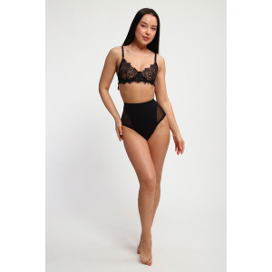 Трусы женские №74396 кулирка с лайкрой (р-ры: 48-58) черный