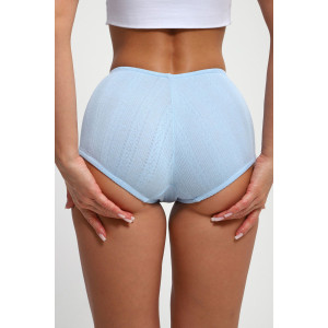 Трусы женские №74398 ажурный трикотаж (р-ры: 48-54) голубой