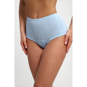 Трусы женские №74398 ажурный трикотаж (р-ры: 48-54) голубой