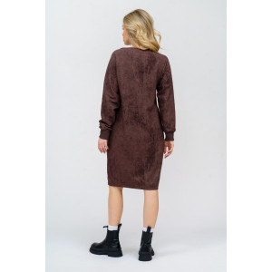 Платье женское 976 футер 2-х нитка пенье винтаж (р-ры: 44-56) шоколад винтаж Платье женское 976 футер 2-х нитка пенье винтаж (р-ры: 44-56) шоколад винтаж