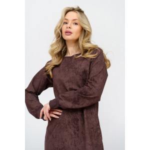 Платье женское 976 футер 2-х нитка пенье винтаж (р-ры: 44-56) шоколад винтаж Платье женское 976 футер 2-х нитка пенье винтаж (р-ры: 44-56) шоколад винтаж