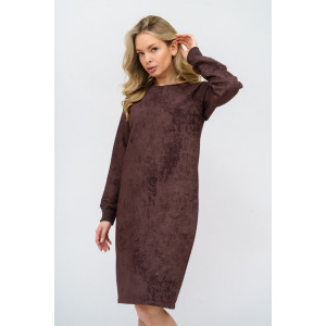 Платье женское 976 футер 2-х нитка пенье винтаж (р-ры: 44-56) шоколад винтаж Платье женское 976 футер 2-х нитка пенье винтаж (р-ры: 44-56) шоколад винтаж
