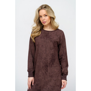 Платье женское 976 футер 2-х нитка пенье винтаж (р-ры: 44-56) шоколад винтаж Платье женское 976 футер 2-х нитка пенье винтаж (р-ры: 44-56) шоколад винтаж